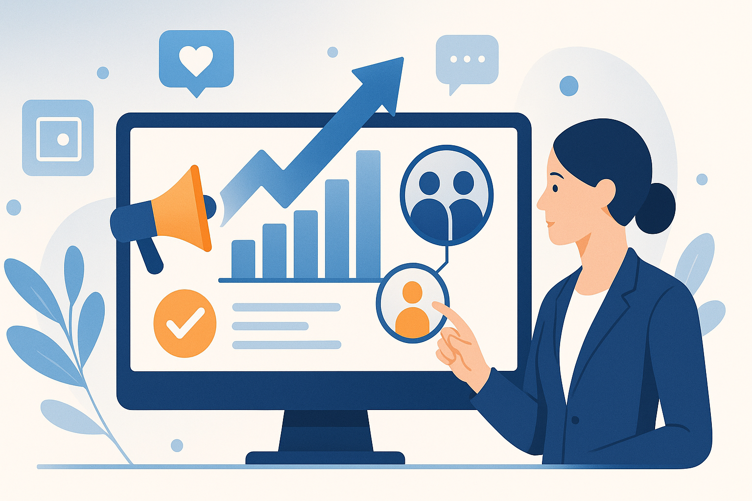 Empresa B2B utilizando redes sociales