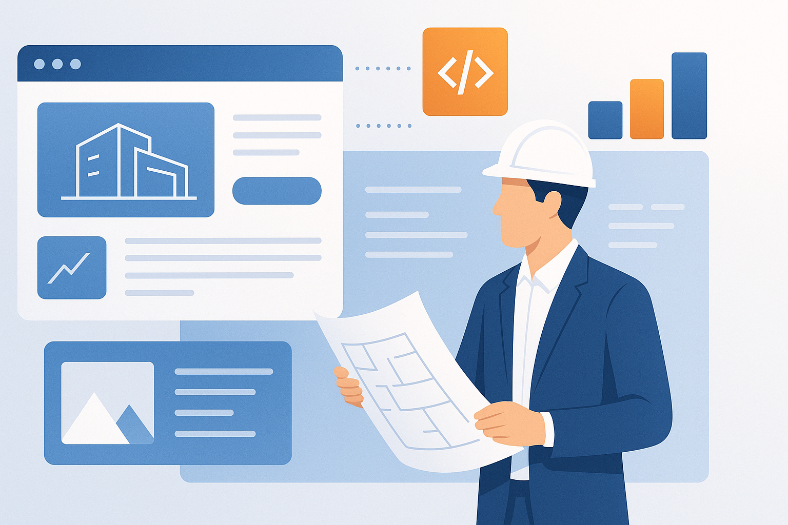 Web de arquitectos con diseño moderno y atractivo