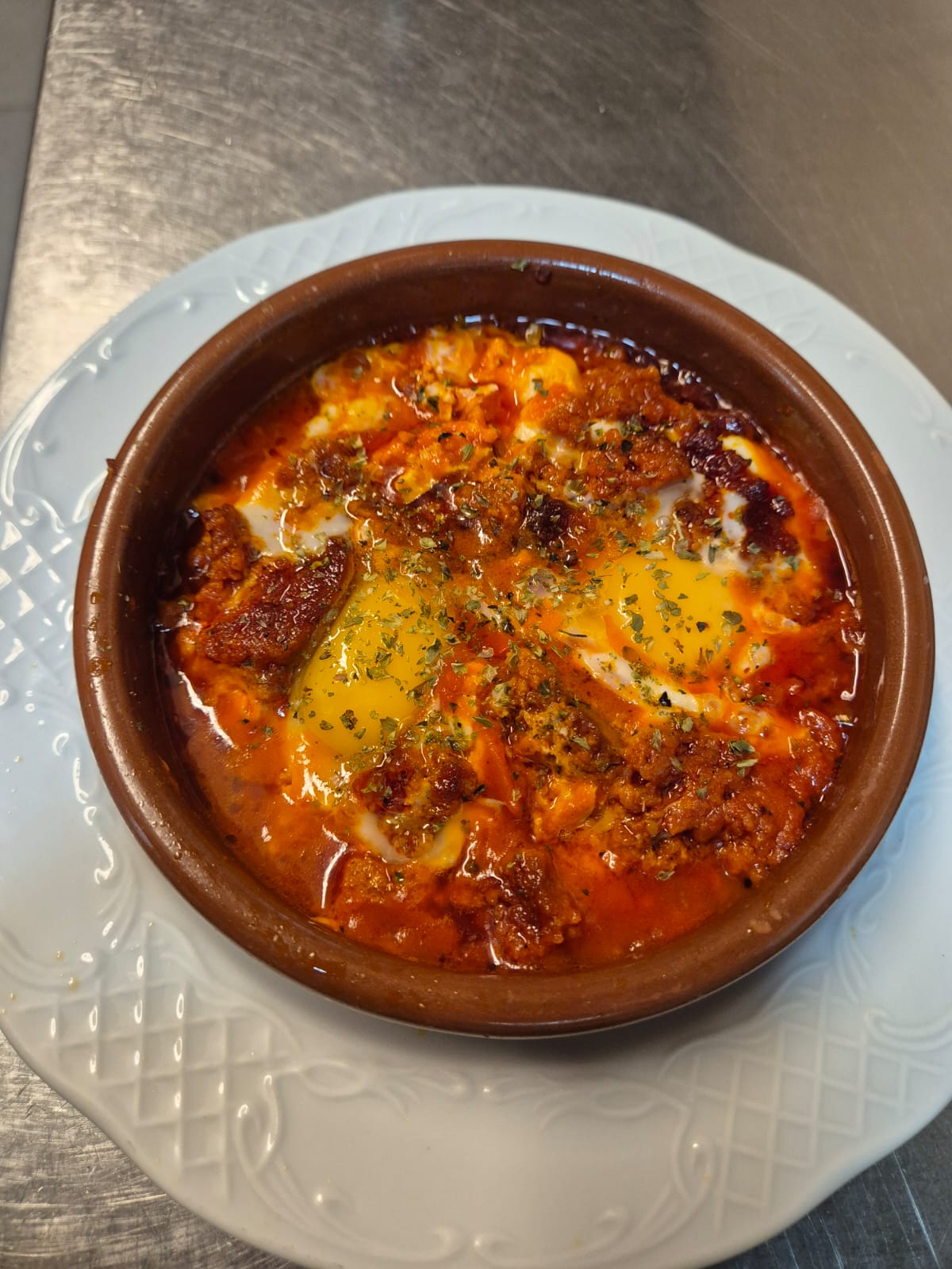 Huevos con sobrasada