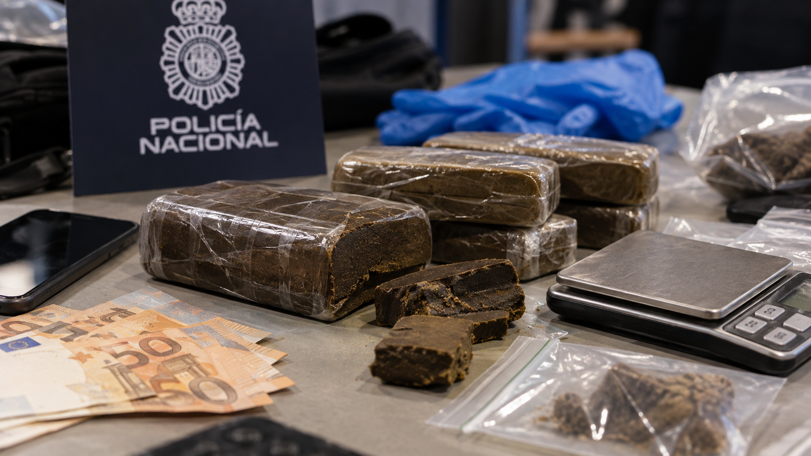 Tráfico de hachís en Alicante: cuándo es delito, autoconsumo, cantidades y penas