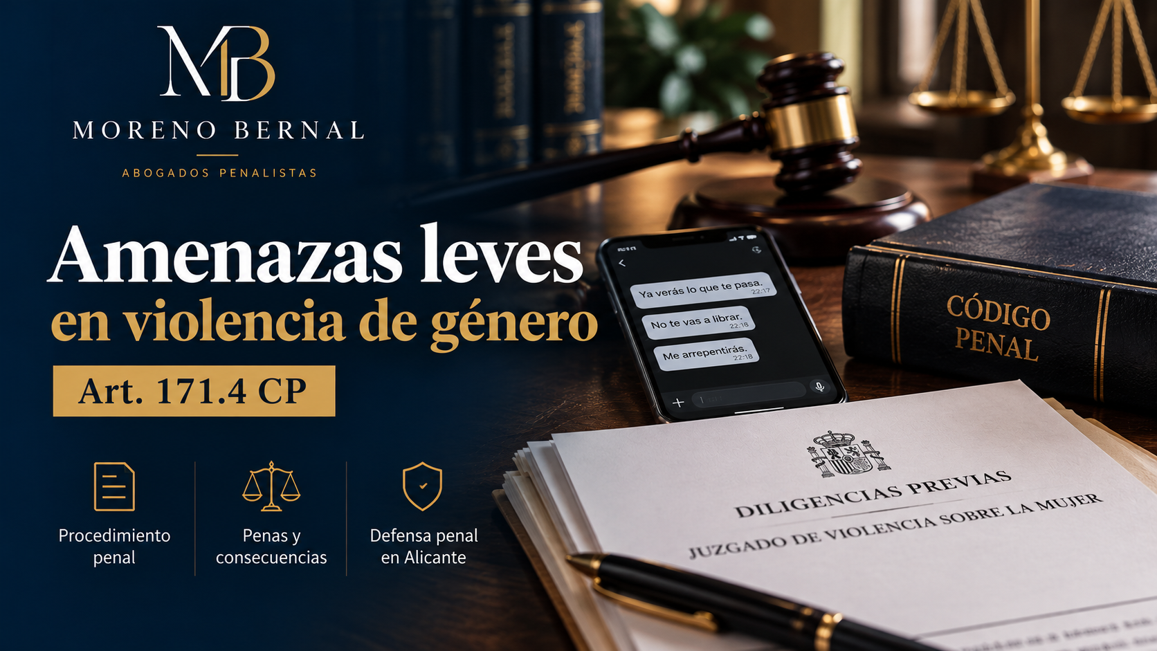 Amenazas leves en violencia de género: cuándo pueden constituir delito