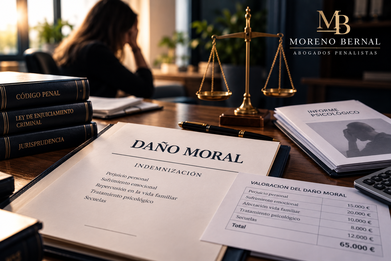 Daño moral en el proceso penal: cómo se acredita y cómo se calcula la indemnización
